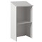 Basicwise Standing Floor Podium with Storage for Church, School, Office or Home, White QI004421.WT - alternate 1